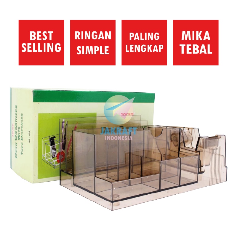 

(1 Unit) Desk Set Tempat Alat Tulis Pensil Meja Stationery Stand Terlengkap JOYKO DS-338