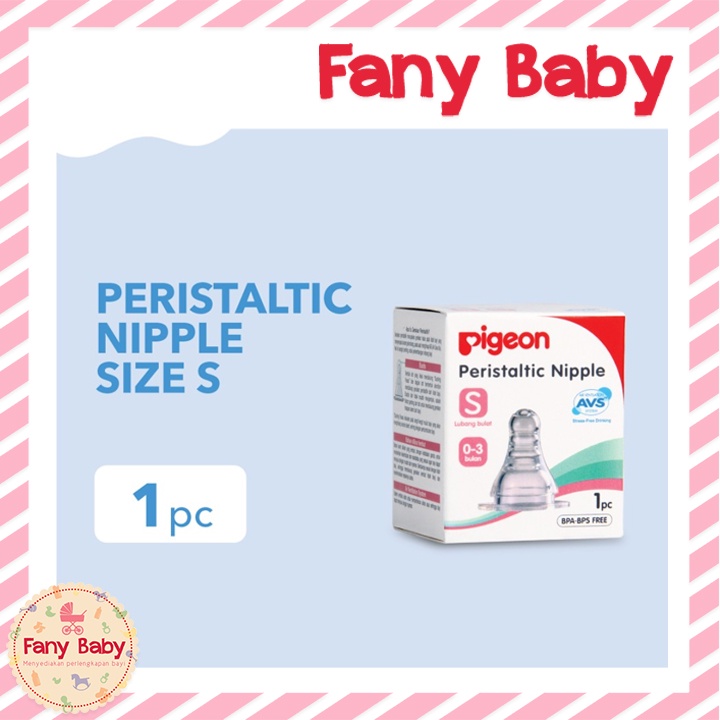 PIGEON NIPPLE PERISTALTIC SLIM BOX 1PCS [ S - Y ]