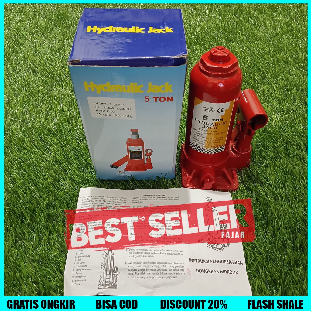 TERMURAH DONGKRAK BOTOL 5 TON + KUNCI RODA ( BAYAR DI TEMPAT )Dongkrak mobil/Dongkrak 2 ton/Dongkrak