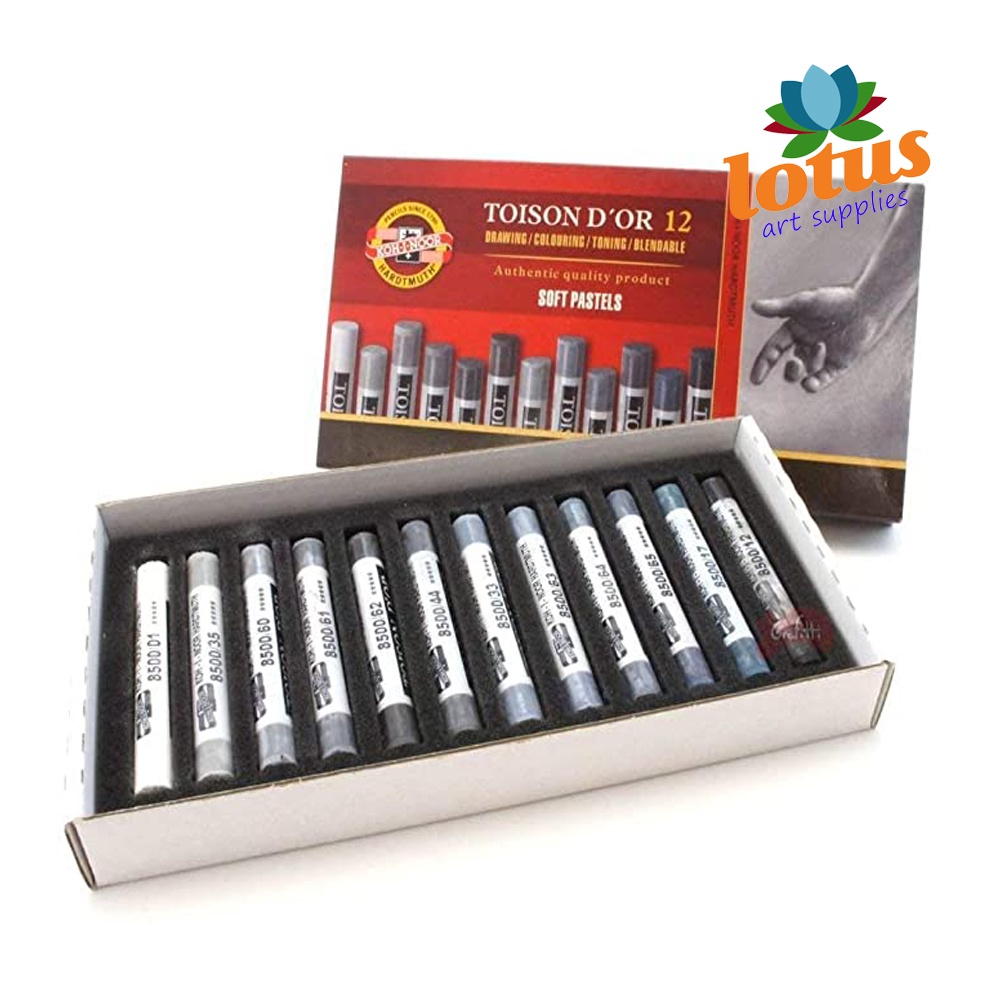 

KOH-I-NOOR Toison D’or Soft Pastel Grey Tones Set x 12
