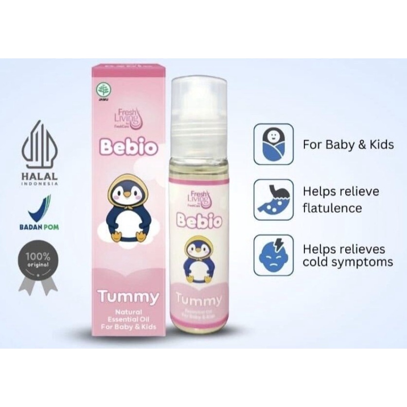 Morinz FreshLiving Bebio By Fresh Care Essential Oil 9ml - Flu Pilek Batuk Gatal Perut Kembung Bayi Anak