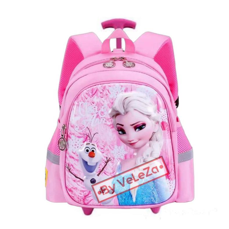 PROMO Tas Ransel Troli Anak Perempuan PAUD TK Karakter Frozen Elsa Tas Ransel Anak Tas Troli MURAH