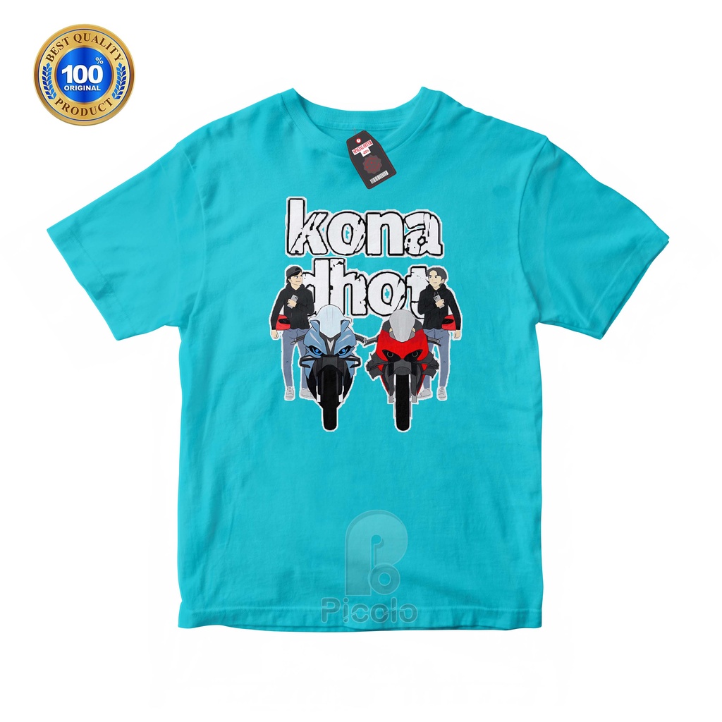 (FREE NAMA) BAJU KAOS ATASAN ANAK MOTIF KARTUN KARAKTER KONA DHOT DESIGN UNISEX Bahan COTTUN
