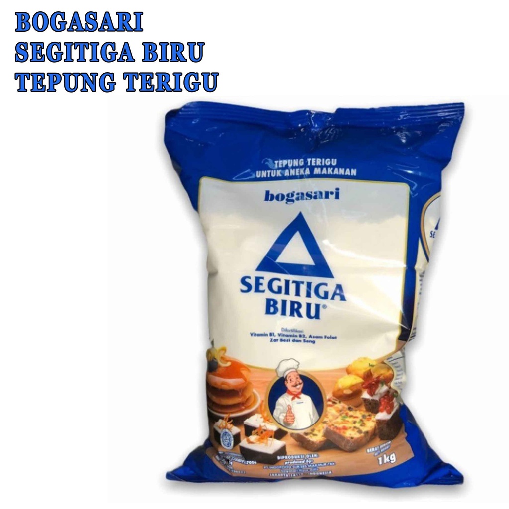 Tepung trigu* Boga sari* Segitiga biru* 1kg