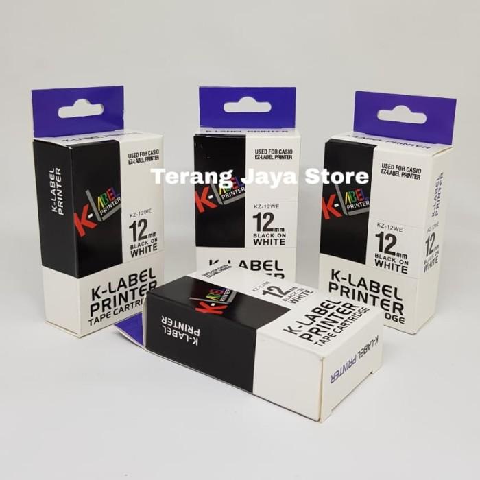 

K-Label Printer Tape Catridge For Casio 12Mm Kz-12We Label For Casio