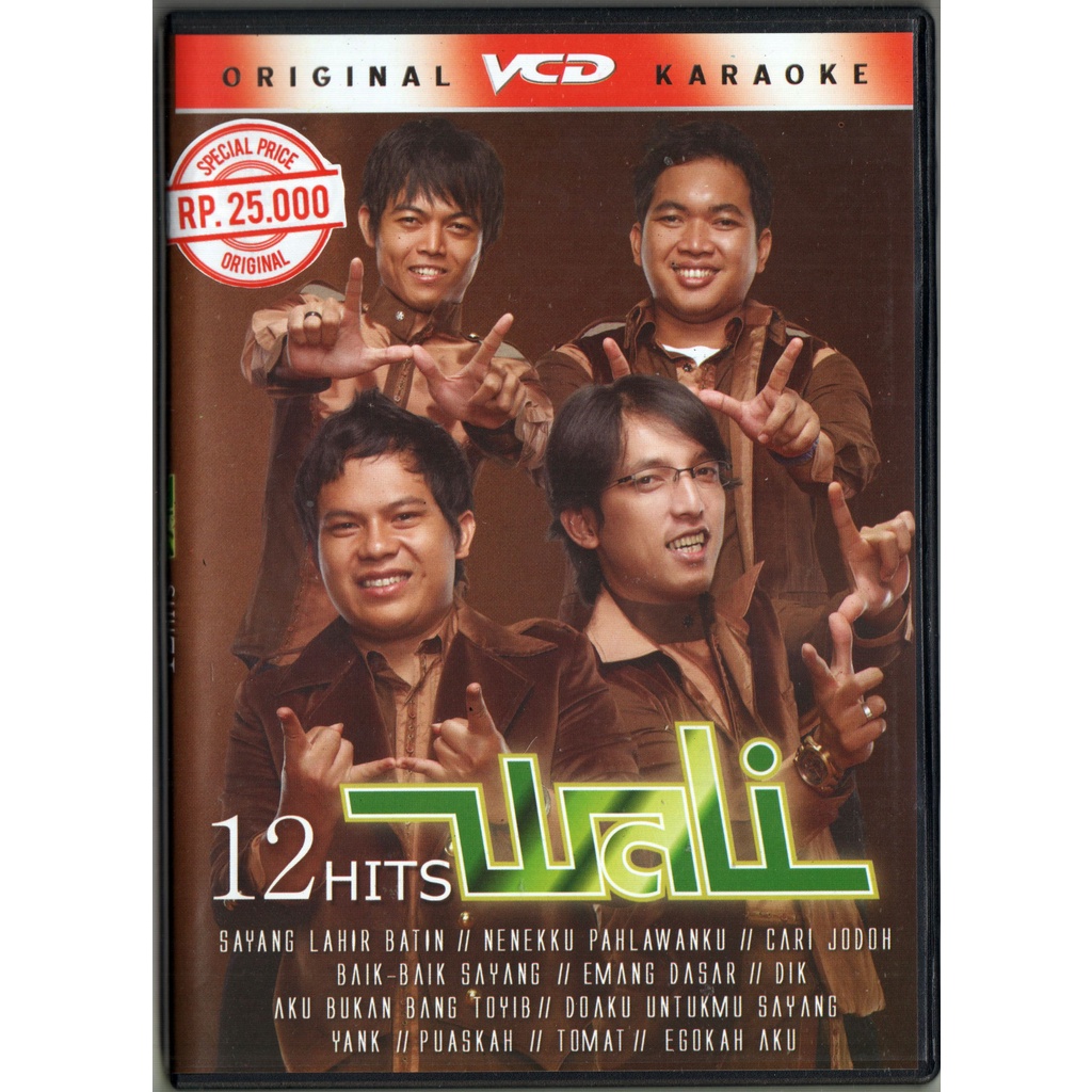 WALI 12 HITS VCD KARAOKE ORIGINAL