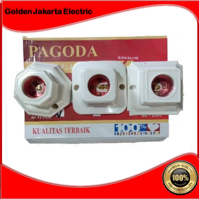 Pagoda Fiting Lampu Plafon P201 , P202 , P203