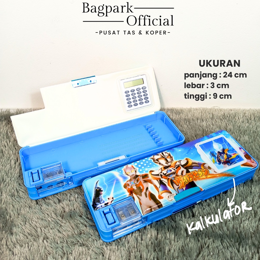 KOTAK PENSIL MAGNET MOTIF KARTUN LUCU PENSIL CASE IMPORT KOTAK PULPEN TEMPAT ALAT TULIS ADA TEMPAT SERUTAN + PENGHAPUS + PENGGARIS TERBARU