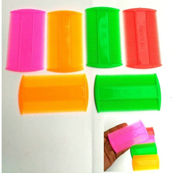 `ღ´ PHINKL `ღ´ Serit Kutu Baru Plastik warna warni hair comb