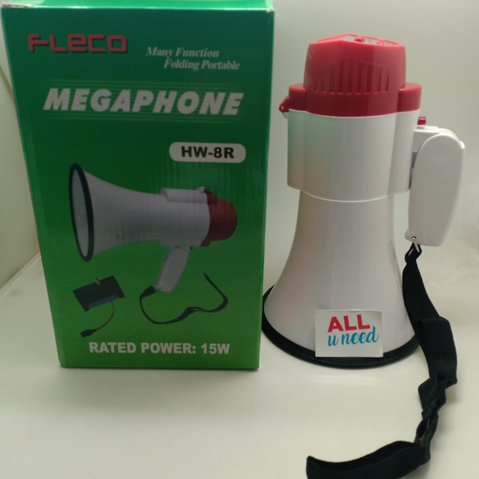 MEGAPHONE TOA KECIL FLECO MULTIFUNGSI HW-8R - TOA FLECO - TOA MURAH