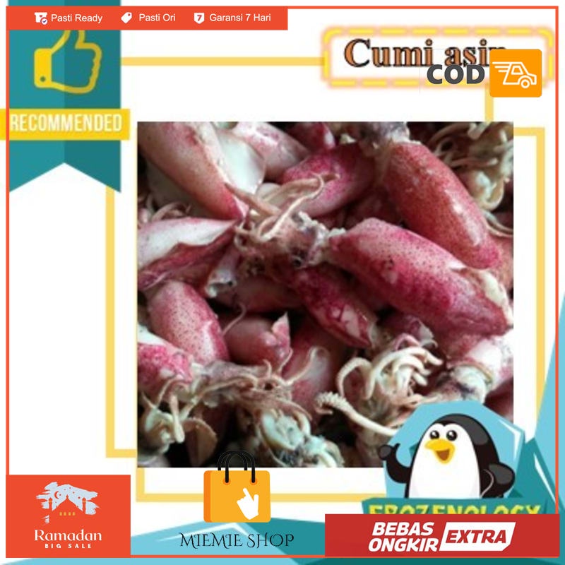 

Cumi Asin Kering Frozen Salted Squid Fresh Quality Seafood