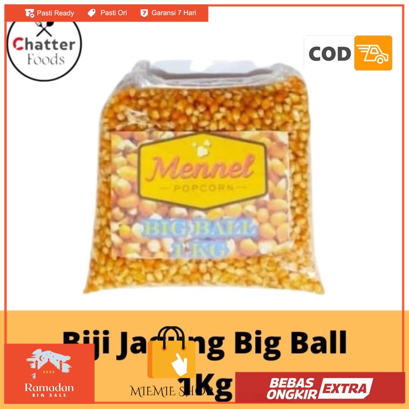 

Biji Jagung USA 1kg / Mennel Popcorn Big Ball Mushroom / Biji Popcorn