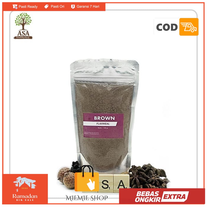 

Brown Flax Meal / Bubuk Flax Coklat 100 gram