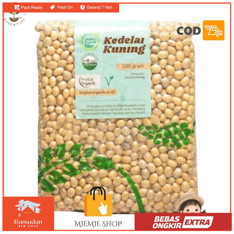 

Lingkar Organik Kacang Kedelai Kuning 500gr - Kacang Kedelai Organik