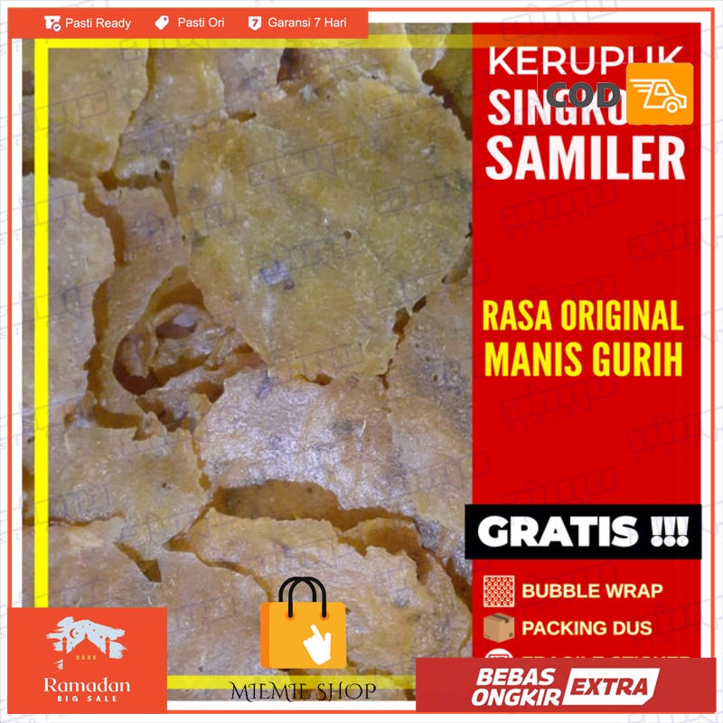 

Kerupuk Ketela SAMILER ORIGINAL Mentah Krupuk Singkong Sermier 250 gr