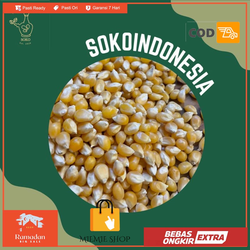 

Jagung Popcorn 250gr Vacuum - Tanpa bumbu