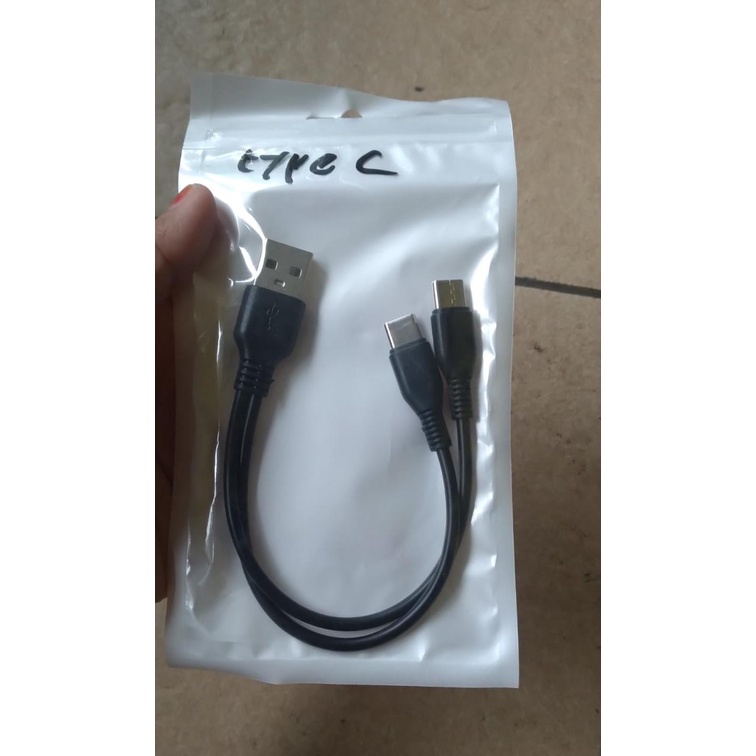 J459 ORIGINAL KABEL DATA PENDEK POWERBANK DUAL USB TYPE C TIPE 20 CM SUPER FAST CHARGING 2IN1 CABLE CAS CASAN QUALLCOM QC QUICK FLASH SPEED MULTI UNIVERSAL J458  2 TYPE C : 2TYPEC  SPEKSIFIKASI : - KABEL CHARGER PENDEK 20CM - 2IN1 - BISA UNTUK CHARGER 2