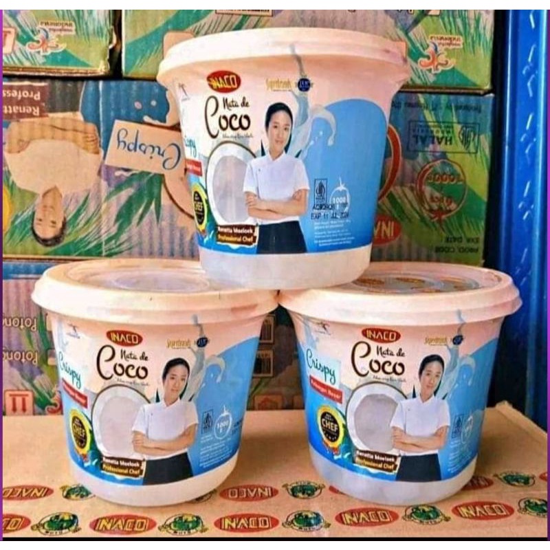 

Inaco Nata de Coco Crispy 1kg potongan Besar