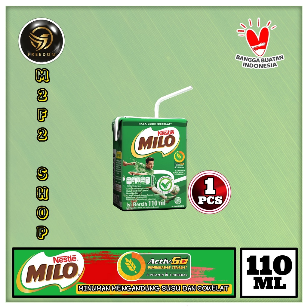 

Susu Milo Kotak Cokelat ACTIVE GO UHT - 110 ml (Kemasan Satuan)