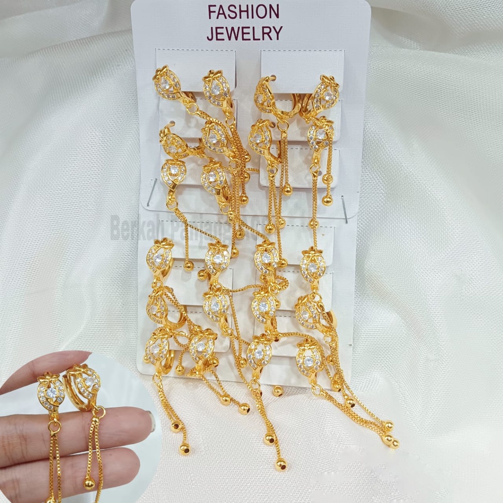 COD 12 PASANG/CHAR ANTING JEPIT JURAI MOTIF DEWASA FASHIONABLE perhiasan super berkelas fashion korea anti karat dan anti luntur