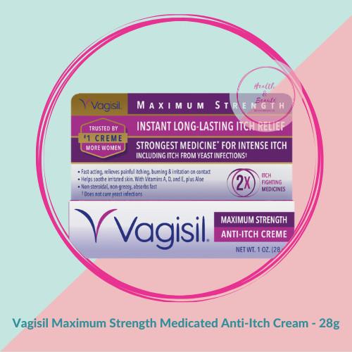 Terlaris Vagisil Max Strength Anti Itch Cream Anti Gatal - Creme Usa 28G