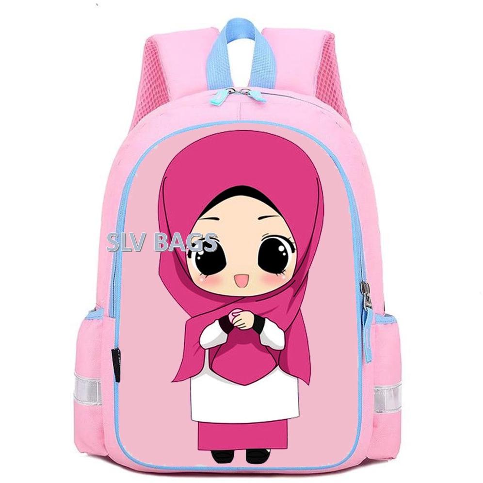 PROMO Tas Hijab Muslimah Anak Perempuan Cewek Wanita Terbaru kekinian Karakter Hijabers Ransel gendo