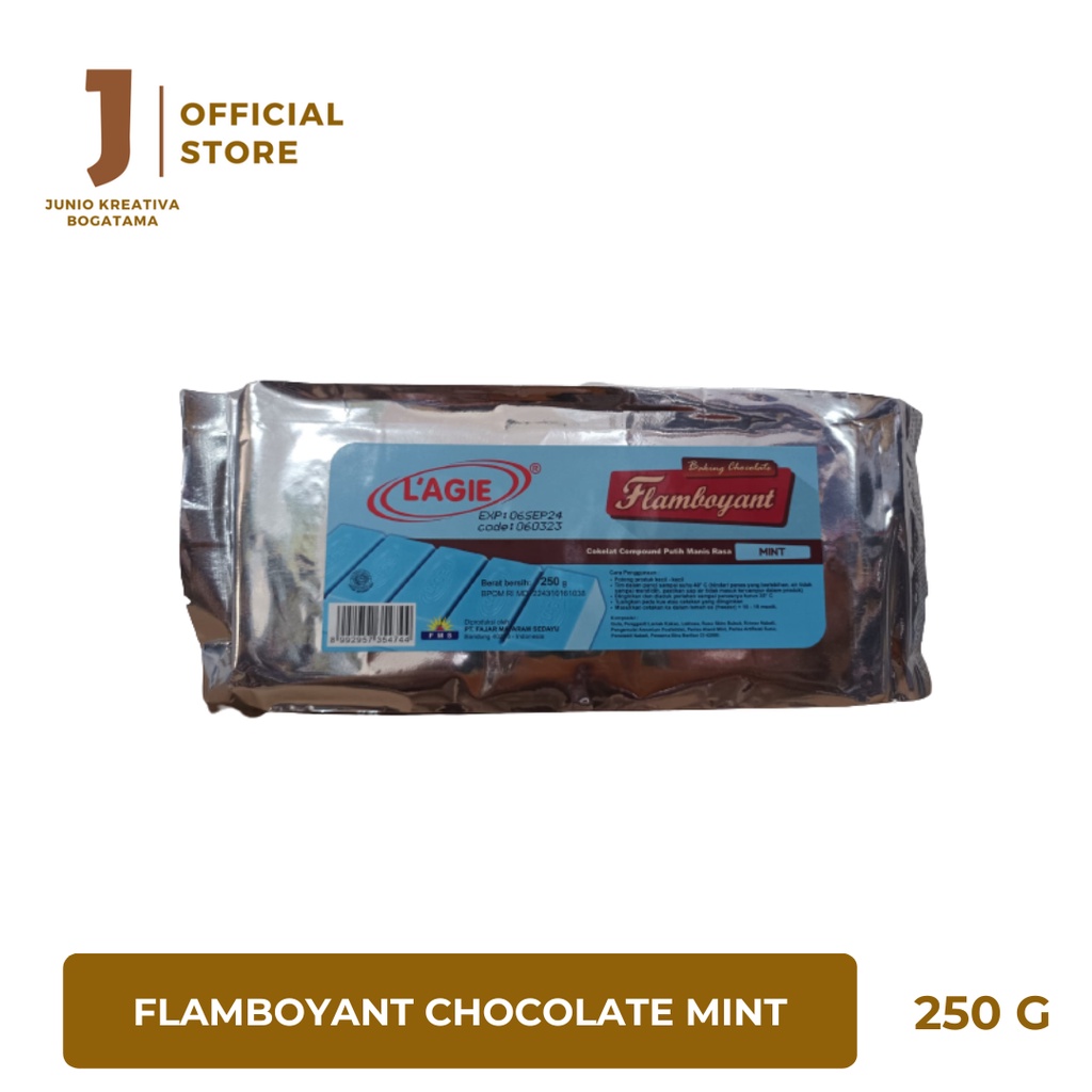 

Lagie Flamboyant Baking Chocolate Mint 250 Gram