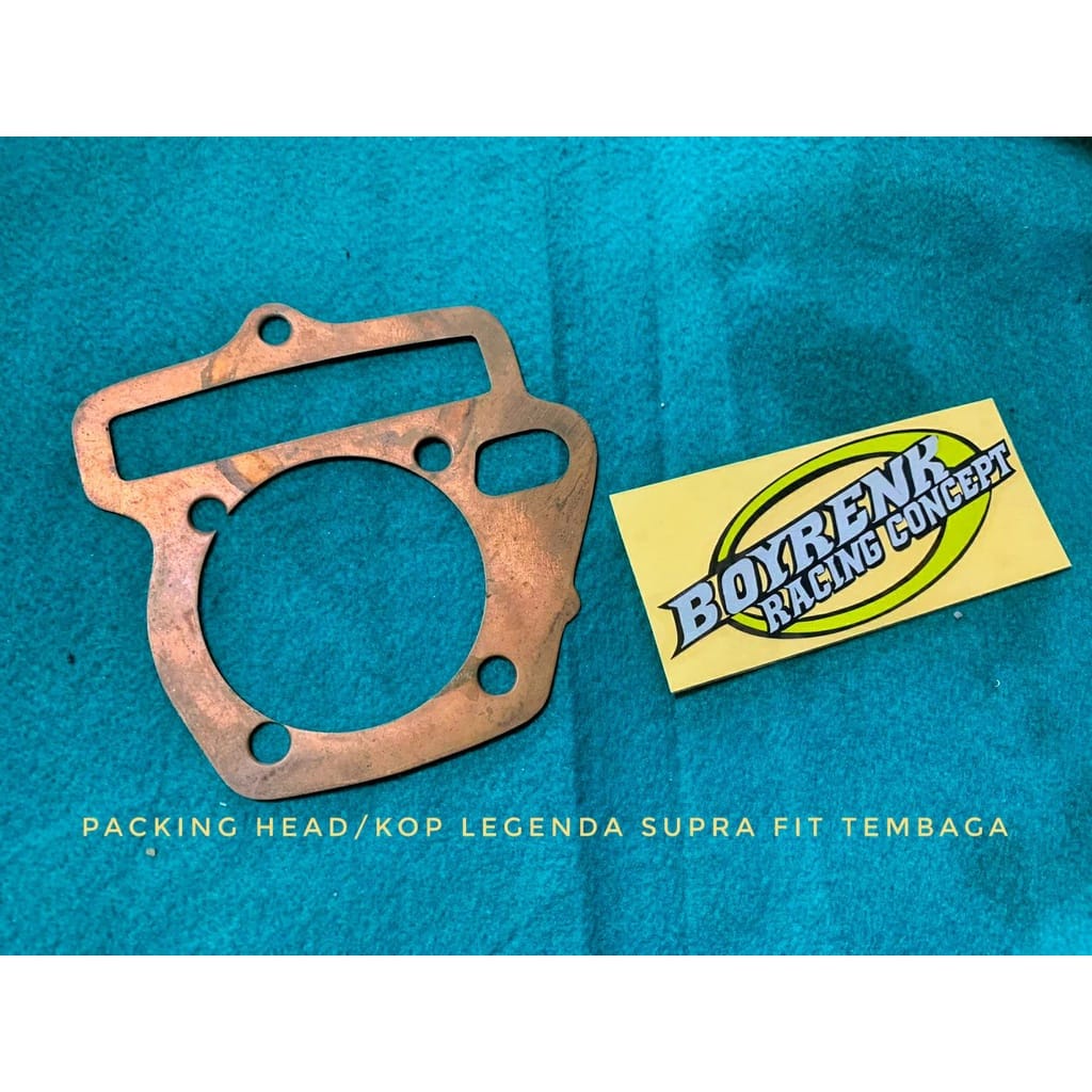 PACKING PACK GANJEL BLOK HEAD KOP SUPRA FIT/ LEGENDA TEMBAGA TEBAL 0.5 0.8 - BOYRENK RACING