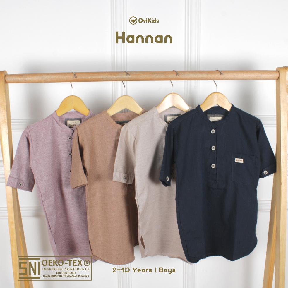 TERBARU OVIKIDS HANNAN-Kemeja Koko Anak Baju Koko Kurta Anak Laki-Laki (3-10 Tahun) murah