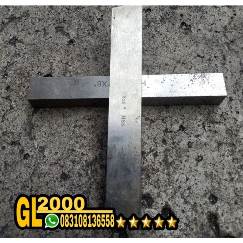 HSS Mata Pahat Bubut 7/8x6" Mata Pisau Bubut Potong Besi Baja 7/8x6 Mdl Kotak