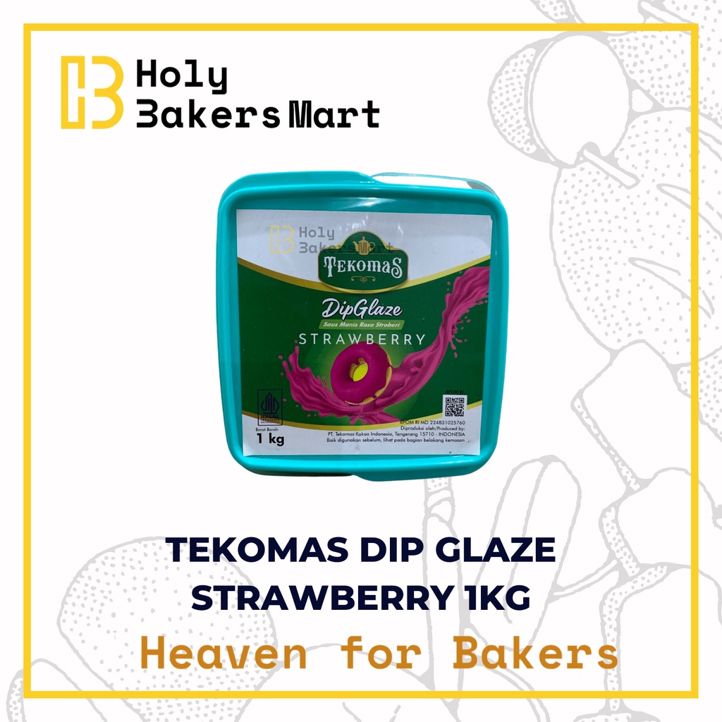 

TEKOMAS DIP GLAZE STRAWBERRY 1KG / TEKOMAS / DIP GLAZE / GLAZE / STRAWBERRY / GLAZE STRAWBERRY