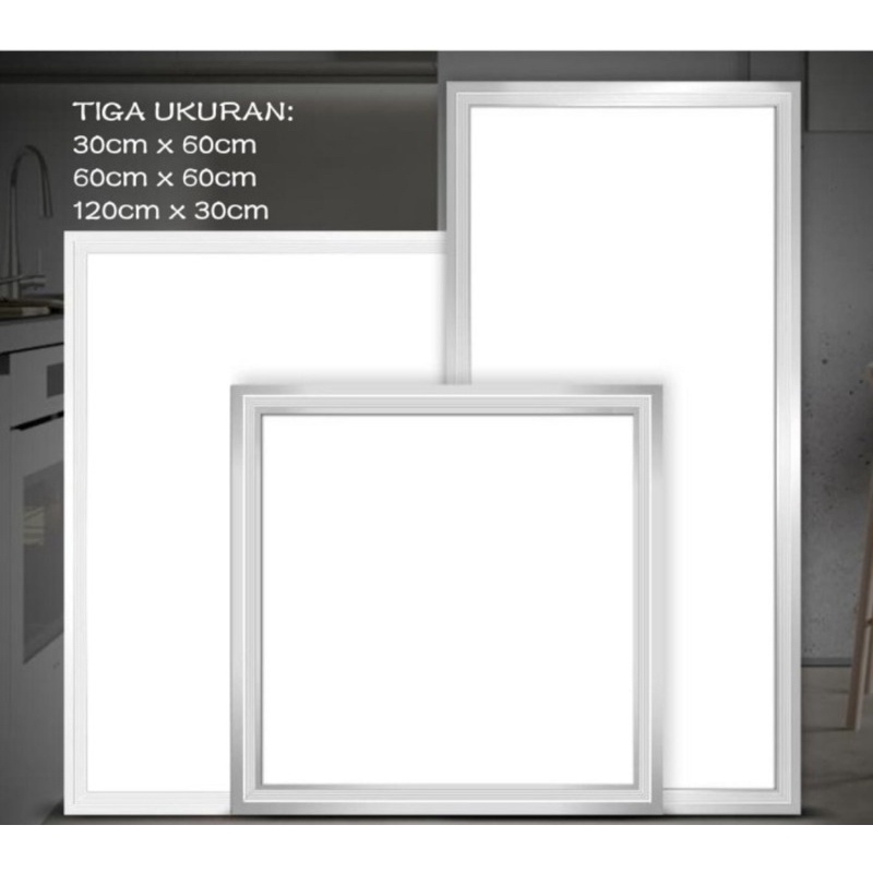 Lampu panel led 48w/downlight led/60x60/30x120 / panel office dapur rsakit cahaya putih