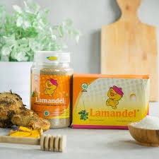 Lamandel Obat Amandel Kemasan Kotak / Sachet / Serbuk LAMANDEL - Obat Herbal Alami Bubuk Lamandel Untuk Amandel