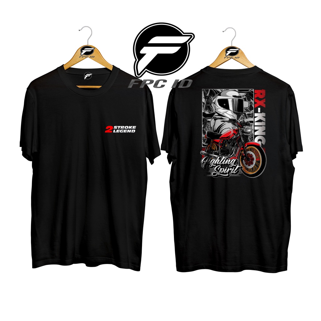 Kaos Motor Rx King 2 Stroke Legend Fighting Spirit Cotton Combed 30s Premium Fpc Id