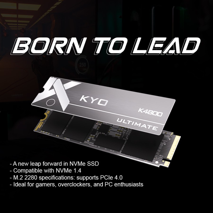 KYO ULTIMATE K4800 PCIe 4.0 NVME SSD 1TB M.2 NVMe Gen 4 x4 Heatsink