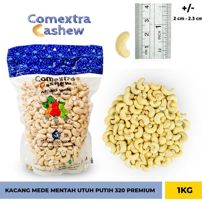 

TERMURAH Kacang Mede Mentah 1 Kg Utuh Putih 320 Premium - Cashew Mente Mete