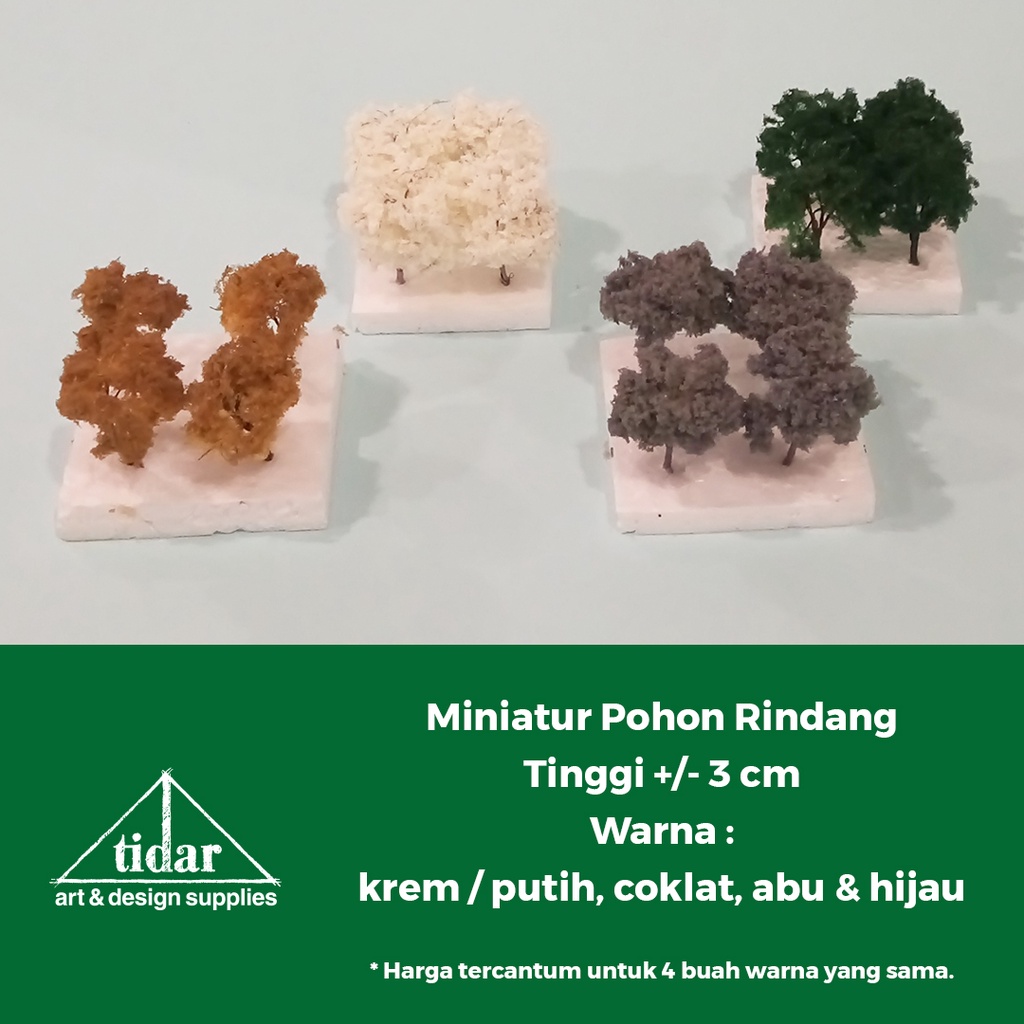 

[MR] HR - Miniatur Pohon Cabang Tinggi 3 CM - Tanaman Rindang - Maket Beringin