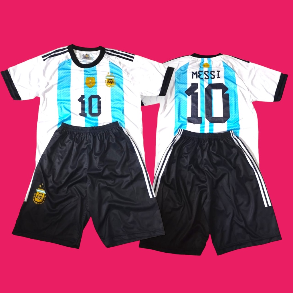 BEST SELLER Baju bola klok CIRO DA SILVA MESSI ARGENTINA RONALDO persib setelan anak terbaru 2022 prinitng