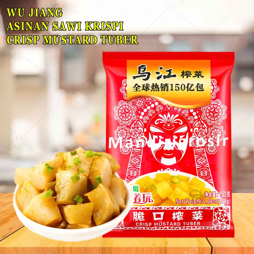 Asinan Sawi Krispi* Wu Jiang* Crisp Mustard Tuber* 150g