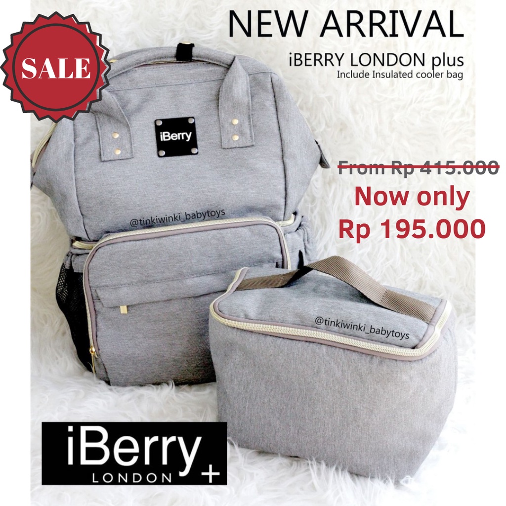 IBERRY LONDON PLUS diaper bag dengan cooler bag