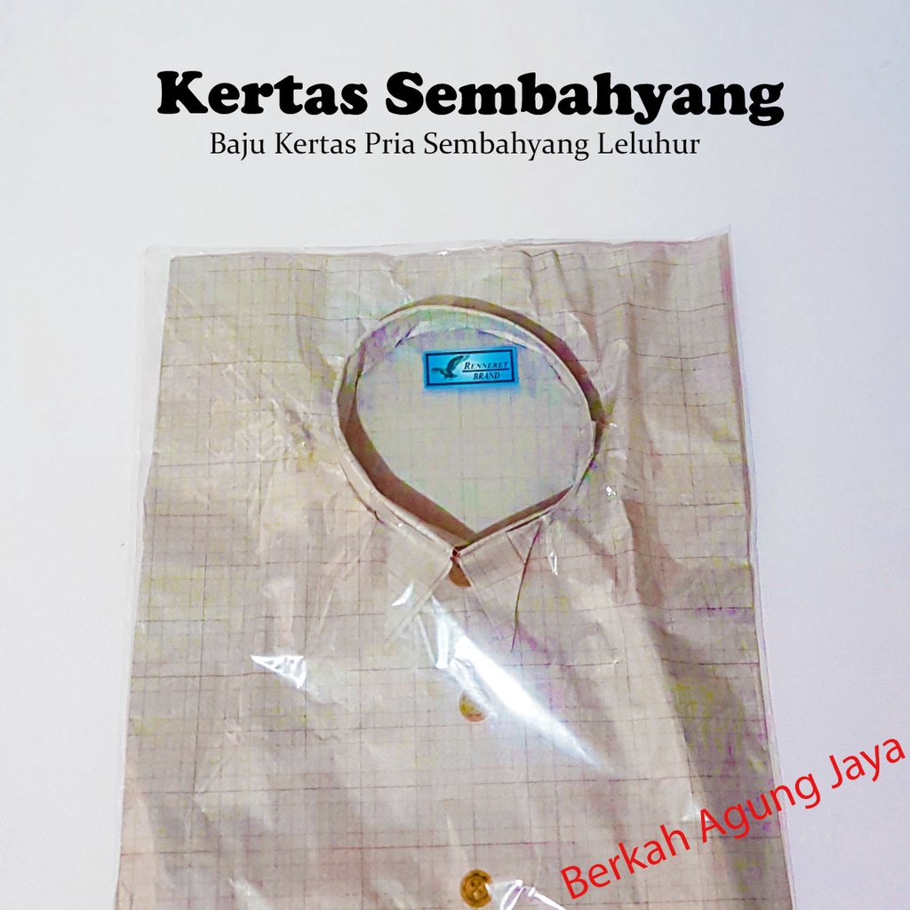 Baju Kertas Sembahyang Pria OPP / Cheng Beng / Leluhur