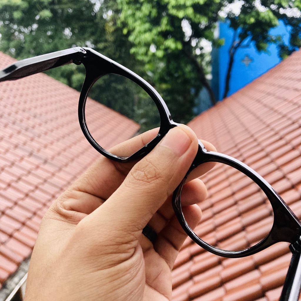 KACAMATA MELANCHOLY - BLACK CLEAR GLOSSY