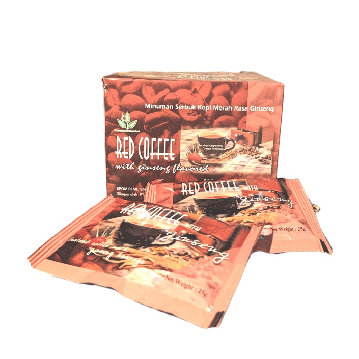 

Kopi Kesehatan / Red Coffe Mix With Ginseng 12 Sachet DIAMOND INTEREST Original Malaysia