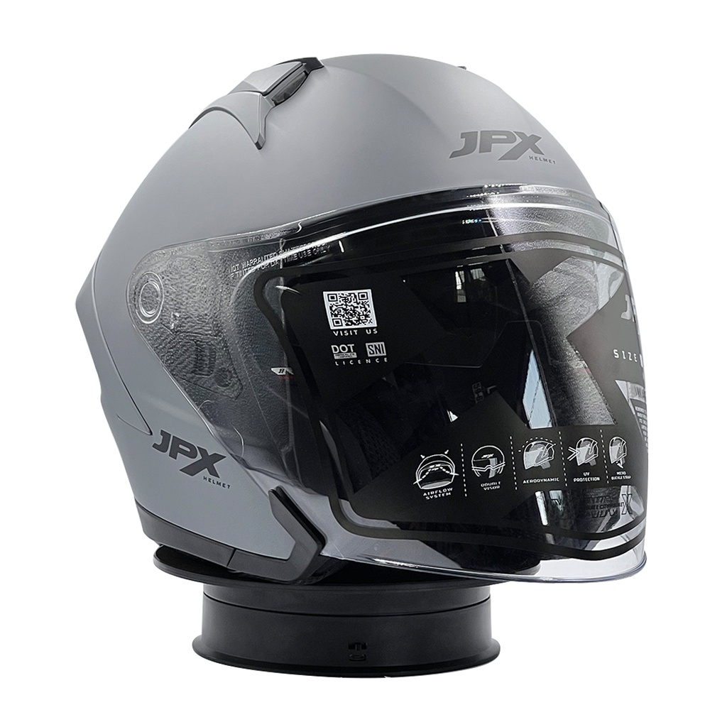 Helm JPX Nova X Solid Dark Grey Doff