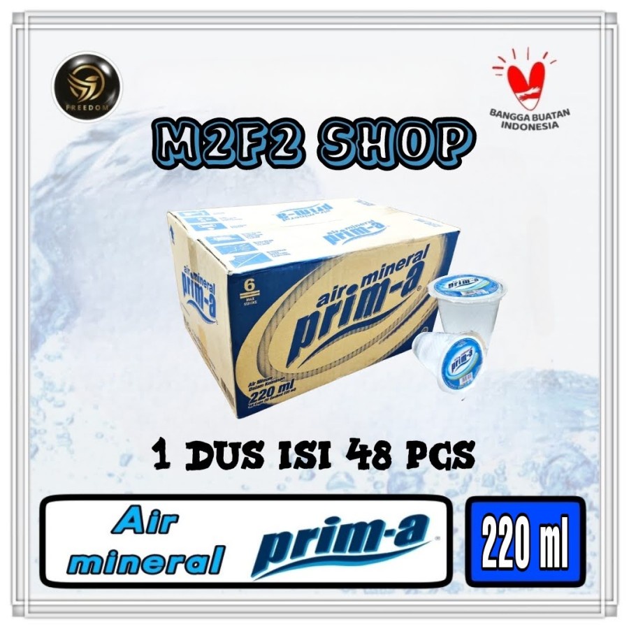 

Air Mineral Prima Gelas Plastik - 220 ml Kemasan Karton (Khusus Bluebird/Gosend/Grab)