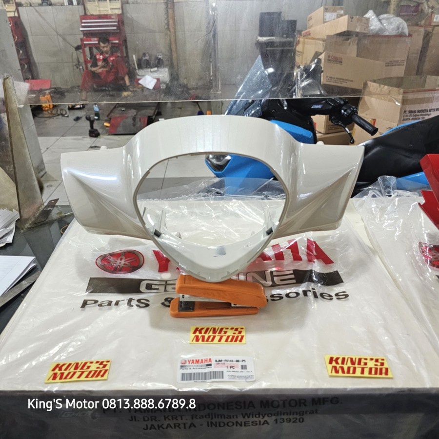 COVER BATOK DEPAN KEPALA LAMPU GRAND FILANO KREM CREAM BJM F6143 P5