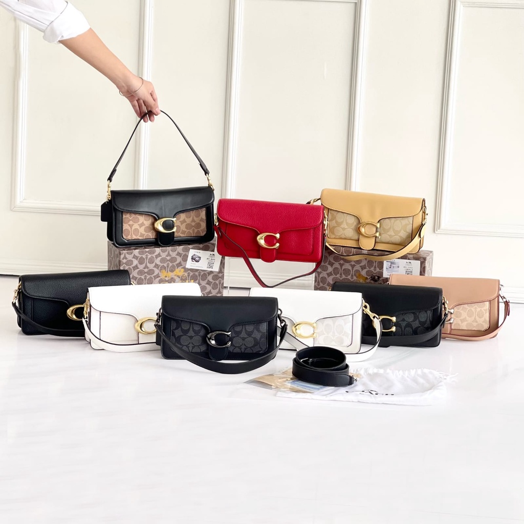 TAS WANITA/COACH TABBY SHOULDER BAG IN SIGNATURE CANVAS/CO SHOULDERBAG/COACH ORIGINAL
