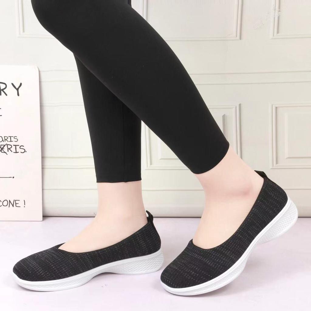 Permata Sepatu Slip On Flyknit QP-0712  Shoes Wanita Import  Fliknit Shoes