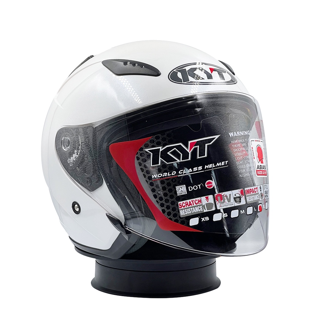 Helm KYT Galaxy Slide Flat R Solid White