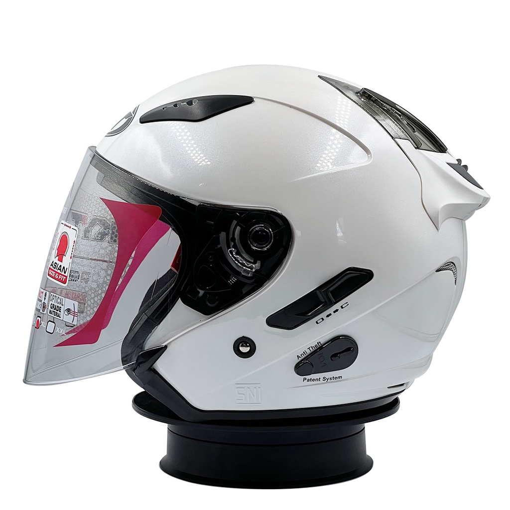 Helm KYT Galaxy Slide Flat R Solid White